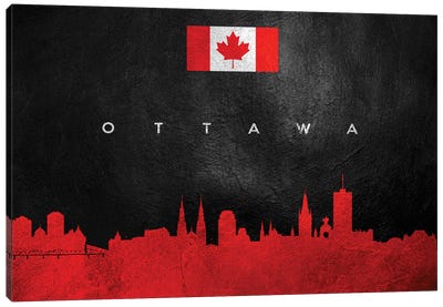 Ottawa Canada Skyline Canvas Art Print