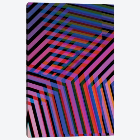 Neon Blur II Canvas Print #ABW19} by Andrew M Barlow Canvas Artwork