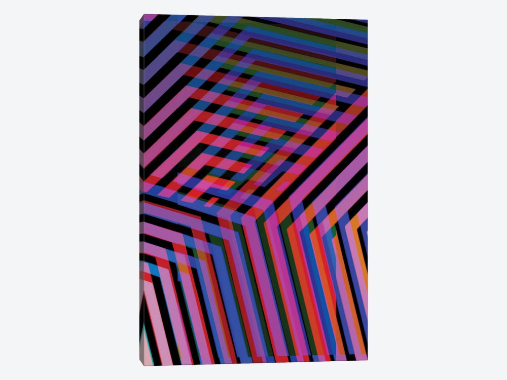 Neon Blur II by Andrew M Barlow 1-piece Canvas Wall Art