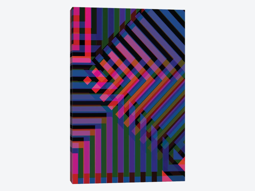Neon Blur by Andrew M Barlow 1-piece Canvas Wall Art