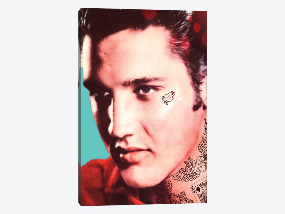 Elvis Tattooed by Andrew M Barlow 1-piece Art Print