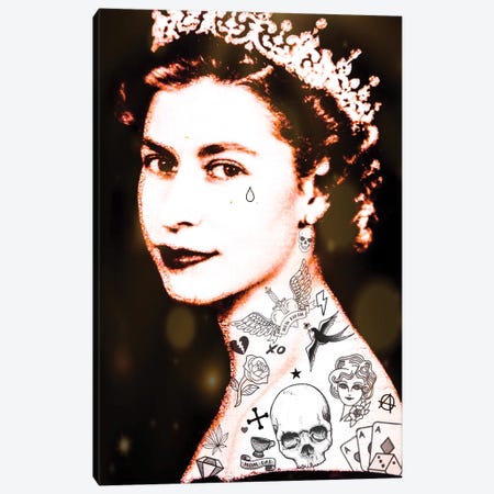 Lizzy Tattooed Canvas Print #ABW24} by Andrew M Barlow Canvas Art