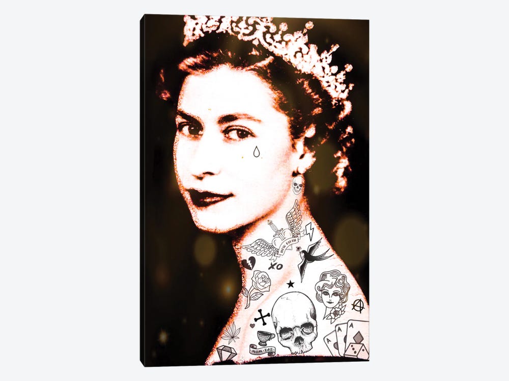 Lizzy Tattooed by Andrew M Barlow 1-piece Canvas Art