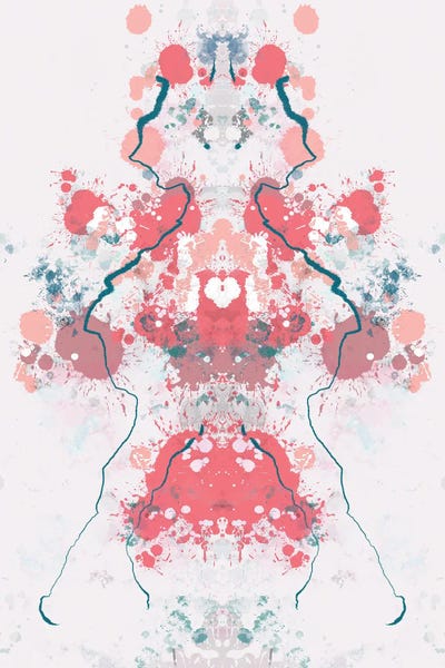 Ink Blot Rose by Andrew M Barlow acrylic art print