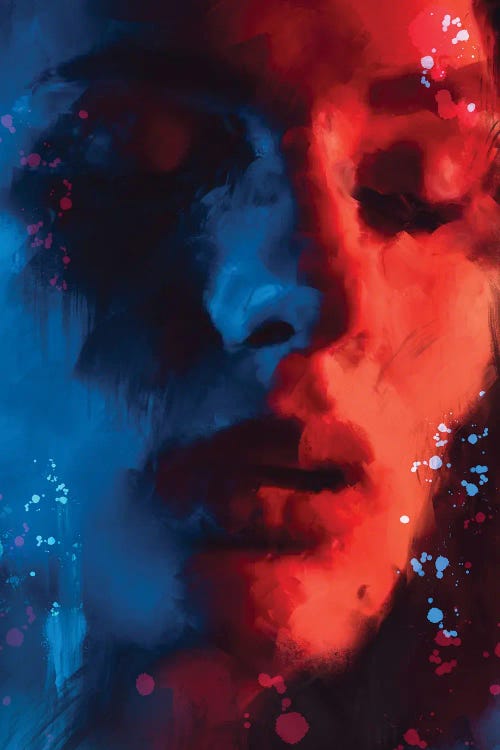 Red Girl by Andrew M Barlow wall art