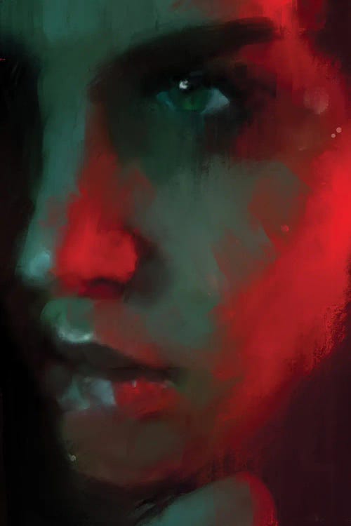 Green Girl by Andrew M Barlow wall art