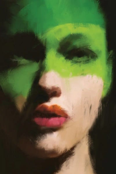 Green Girl II by Andrew M Barlow acrylic art print