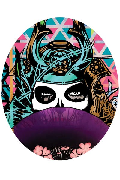 Samurai Geisha Girl by Andrew M Barlow acrylic art print