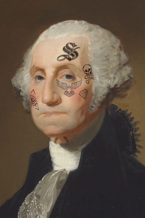 George Tattooed by Andrew M Barlow wall art