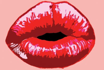 Blowing Kisses by Andrew M Barlow canvas print