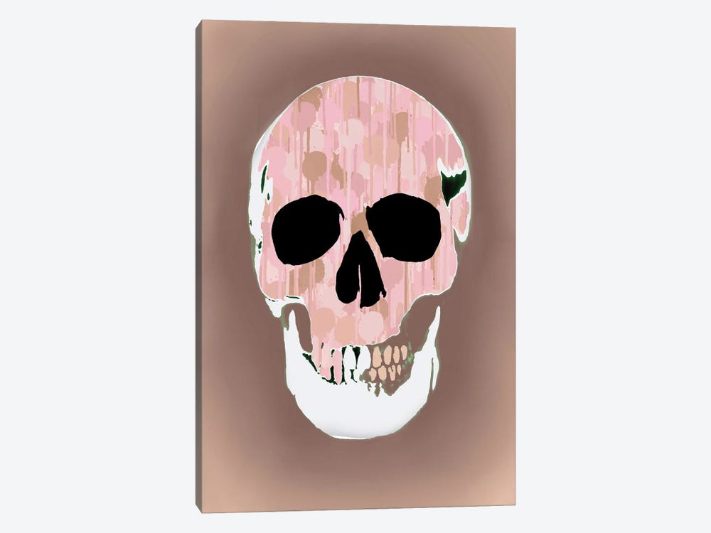 Splatter Skull II by Andrew M Barlow 1-piece Canvas Print