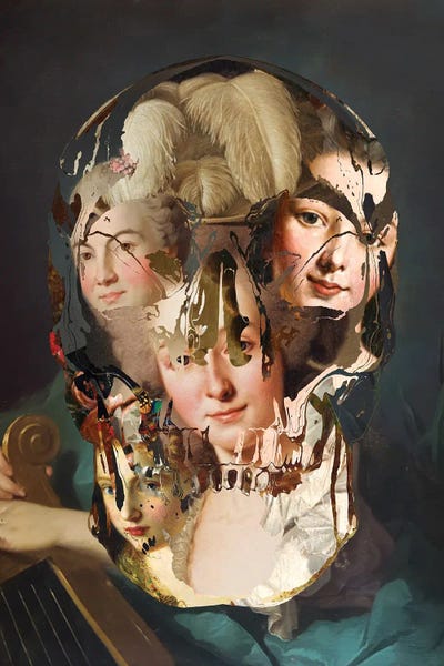 Victorian Skull by Andrew M Barlow canvas print