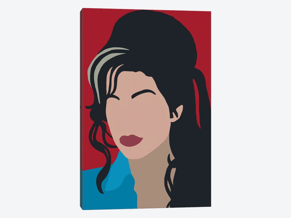 Amy Winehouse by Andrew M Barlow 1-piece Canvas Artwork