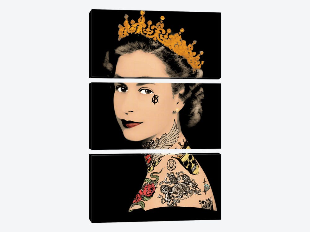 Lizzy The 2nd by Andrew M Barlow 3-piece Canvas Artwork