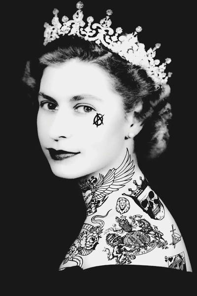 Black & White Pop Culture Art: Lizzy The 2nd B&W by Andrew M Barlow