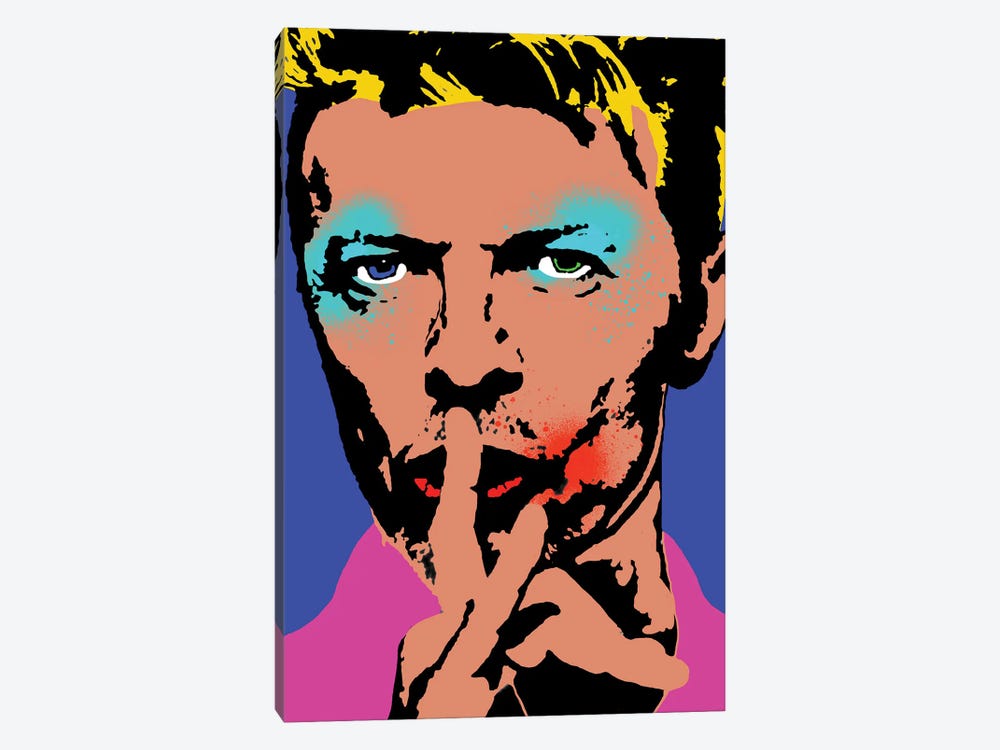 David Bowie Pop Art by Andrew M Barlow 1-piece Canvas Print