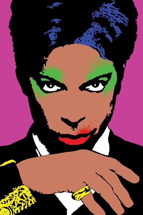 Prince Pop Art by Andrew M Barlow wall art