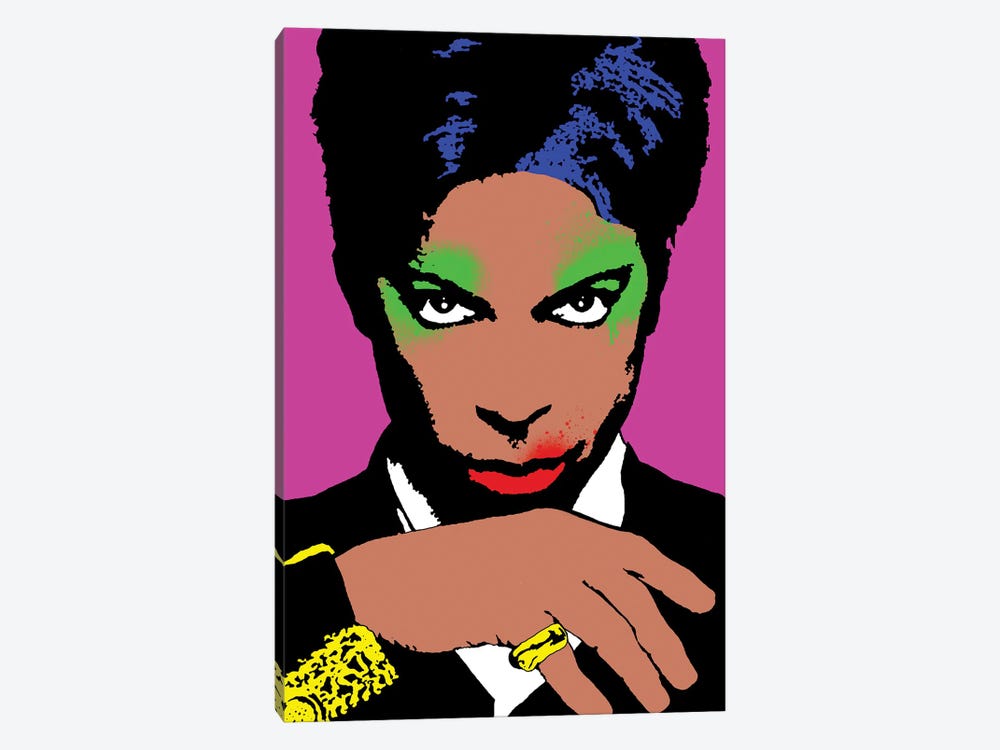 Prince Pop Art by Andrew M Barlow 1-piece Canvas Print