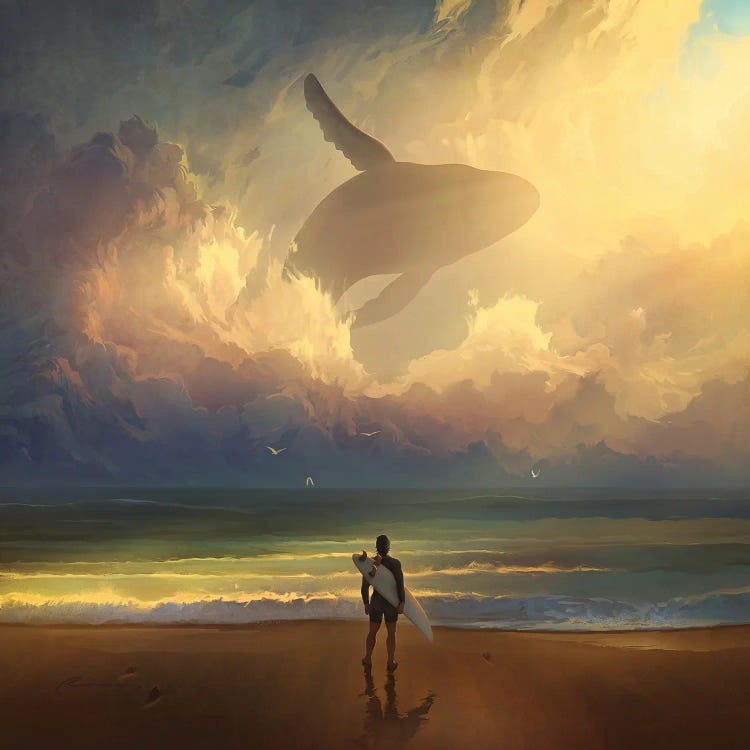 Waiting For The Wave by Artem Rhads Chebokha wall art