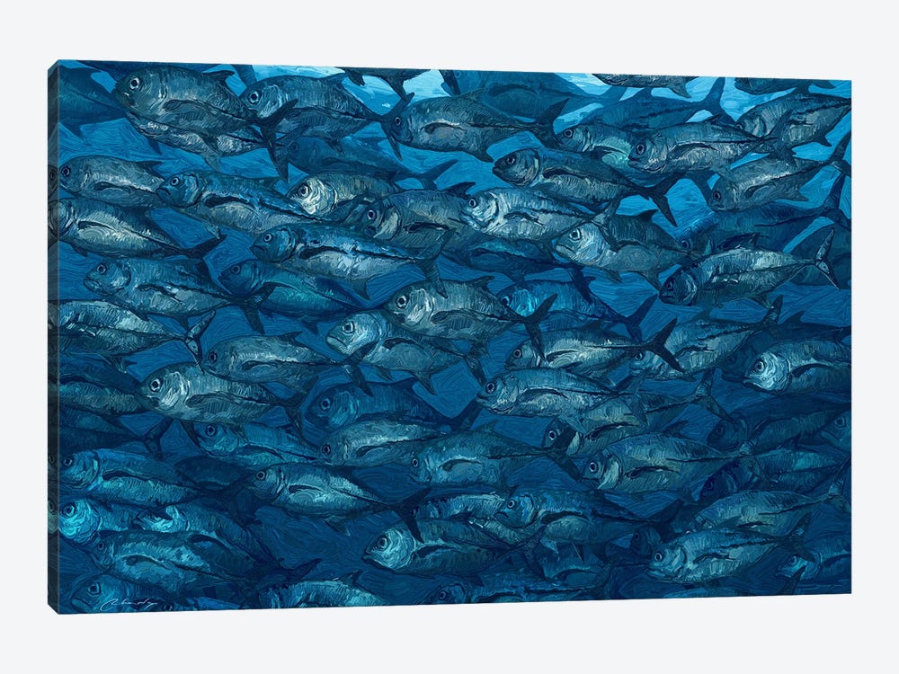 In Motion Fish by Artem Rhads Chebokha 1-piece Canvas Art