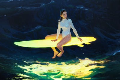 Pearl by Artem Rhads Chebokha framed canvas print