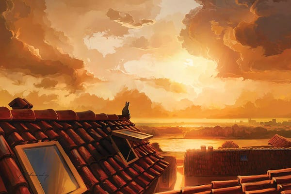 City Sunrises & Sunsets: Cat's Soul by Artem Rhads Chebokha