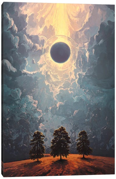 Eclipse Canvas Art Print - Artem Rhads Chebokha