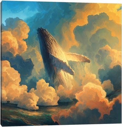 Breath Canvas Art Print - Humpback Whale Art