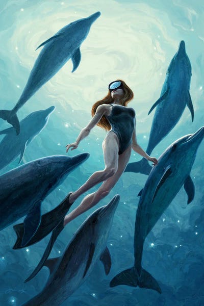 Chasing The Dream by Artem Rhads Chebokha framed canvas print