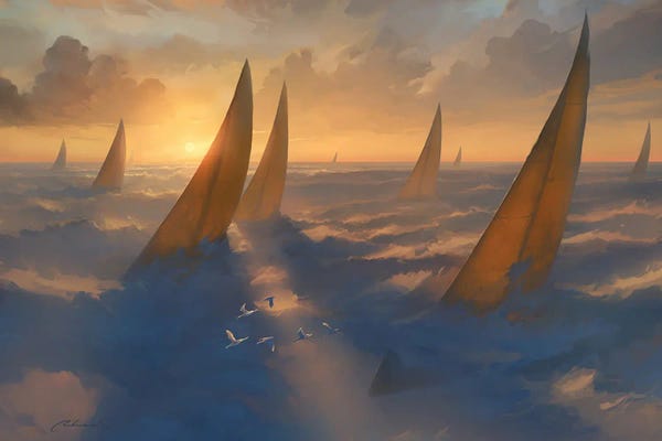 Sailboats: Cloud Regata by Artem Rhads Chebokha