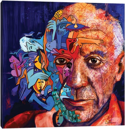Picasso Canvas Art Print - Antonio Cotecchia Cote