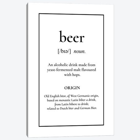 Beer Definition Canvas Print #ACE105} by Alchera Design Posters Canvas Artwork