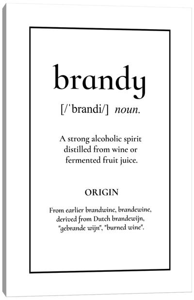 Brandy Definition Canvas Art Print