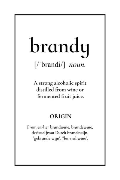 Brandy: Brandy Definition by Alchera Design Posters