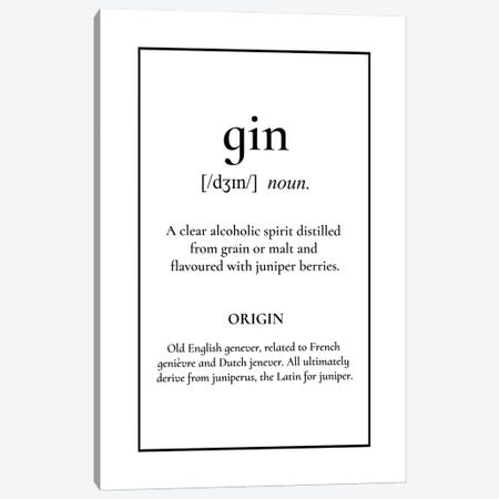 Gin Definition Canvas Print #ACE107} by Alchera Design Posters Canvas Artwork