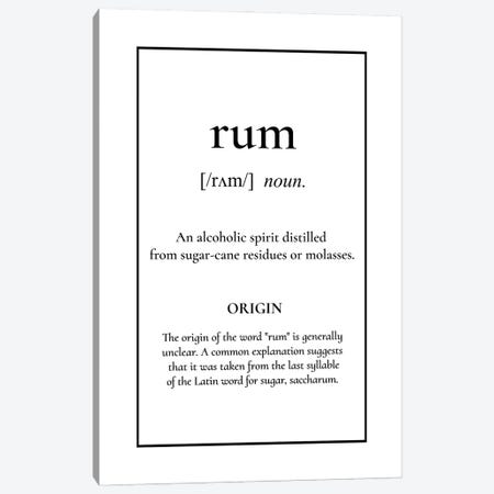 Rum Definition Canvas Print #ACE108} by Alchera Design Posters Canvas Print