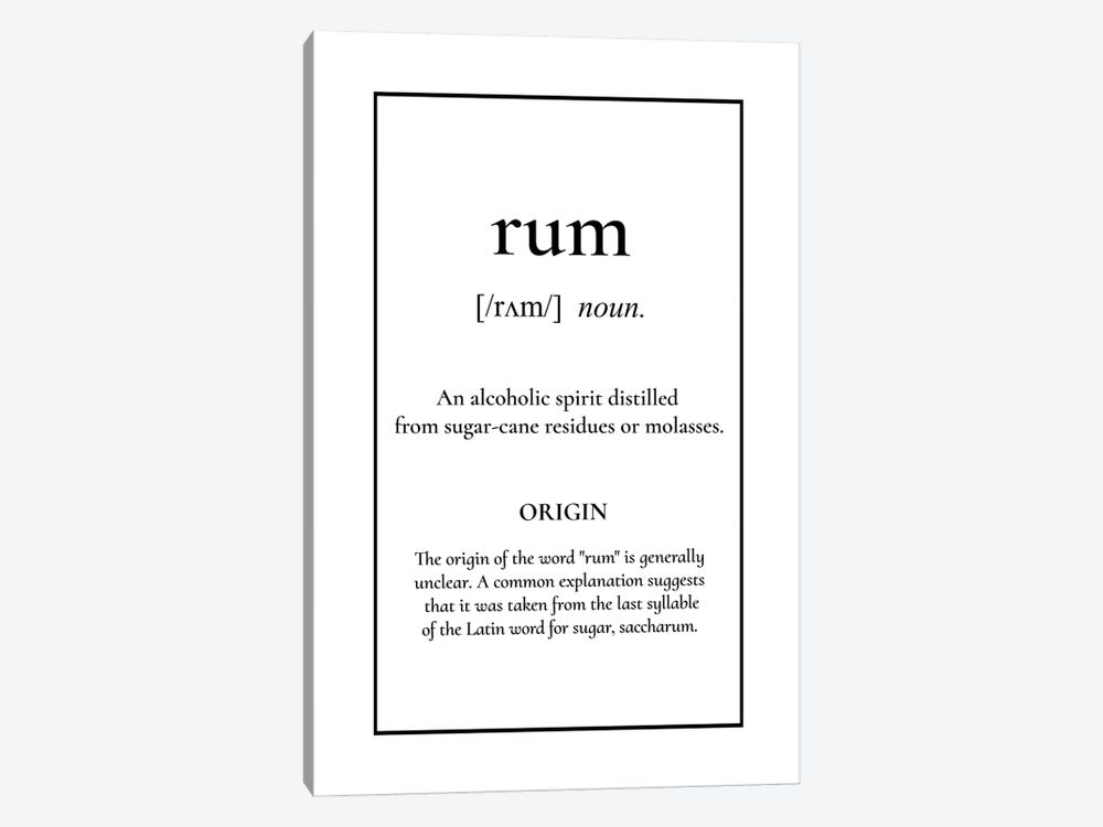 Rum Definition by Alchera Design Posters 1-piece Canvas Art