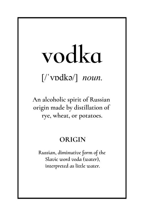 Vodka Definition