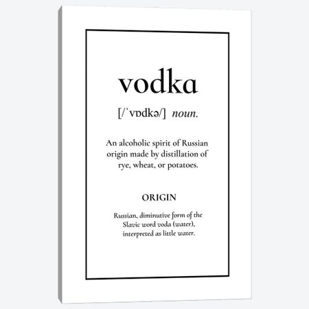 Vodka Definition Canvas Print #ACE110} by Alchera Design Posters Canvas Art