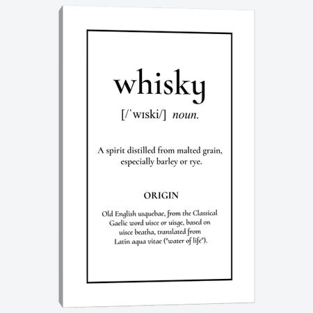 Whiskey Definition Canvas Print #ACE111} by Alchera Design Posters Canvas Art