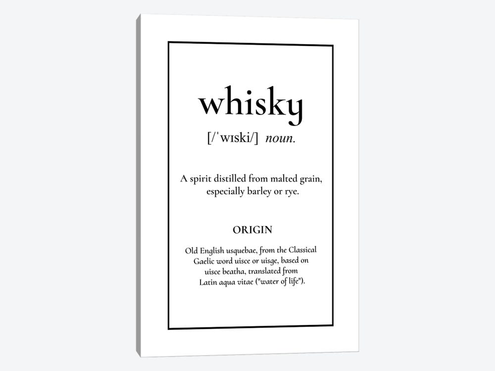 Whiskey Definition by Alchera Design Posters 1-piece Canvas Art