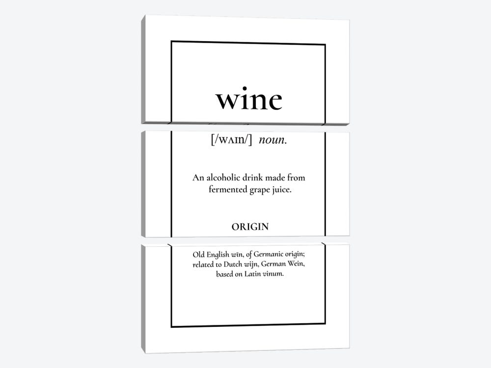 Wine Definition by Alchera Design Posters 3-piece Art Print