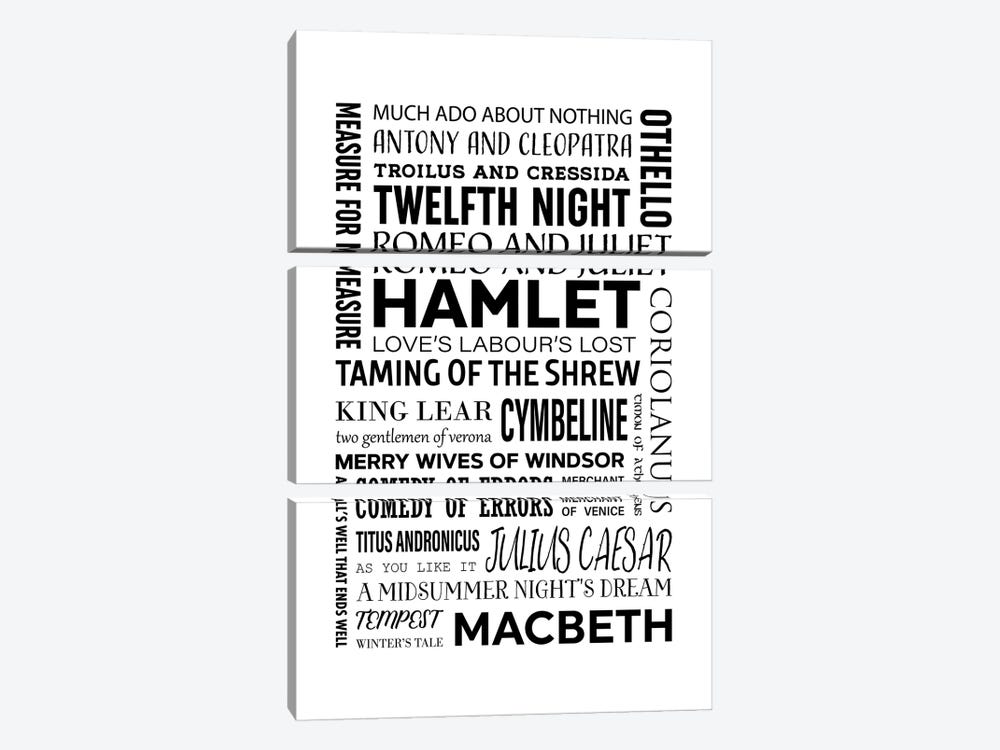 Shakespeare - All Plays by Alchera Design Posters 3-piece Canvas Art