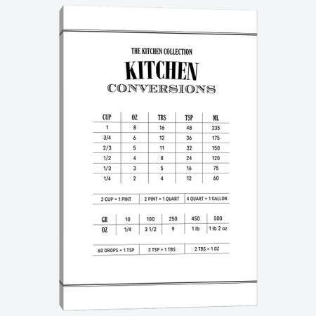 Kitchen Conversations - White Canvas Print #ACE123} by Alchera Design Posters Canvas Art Print