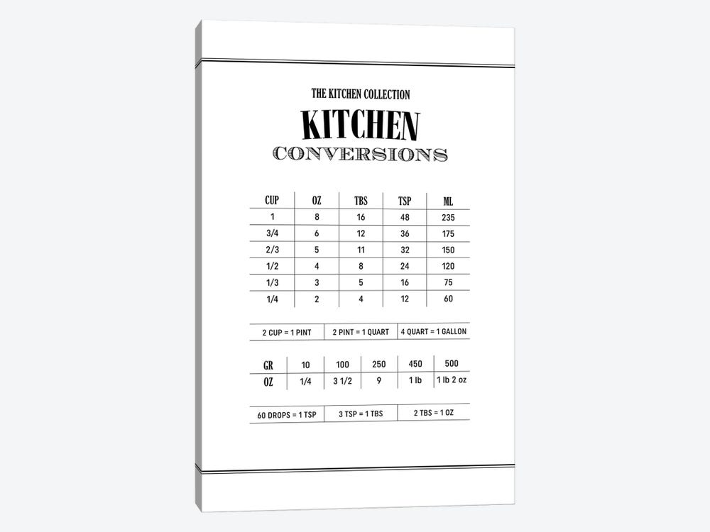 Kitchen Conversations - White by Alchera Design Posters 1-piece Canvas Art Print