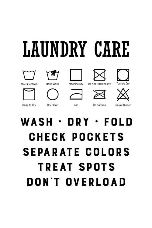 Laundry Care Chart