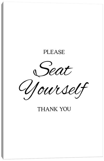 Please Seat Yourself Canvas Art Print - Alchera Design Posters