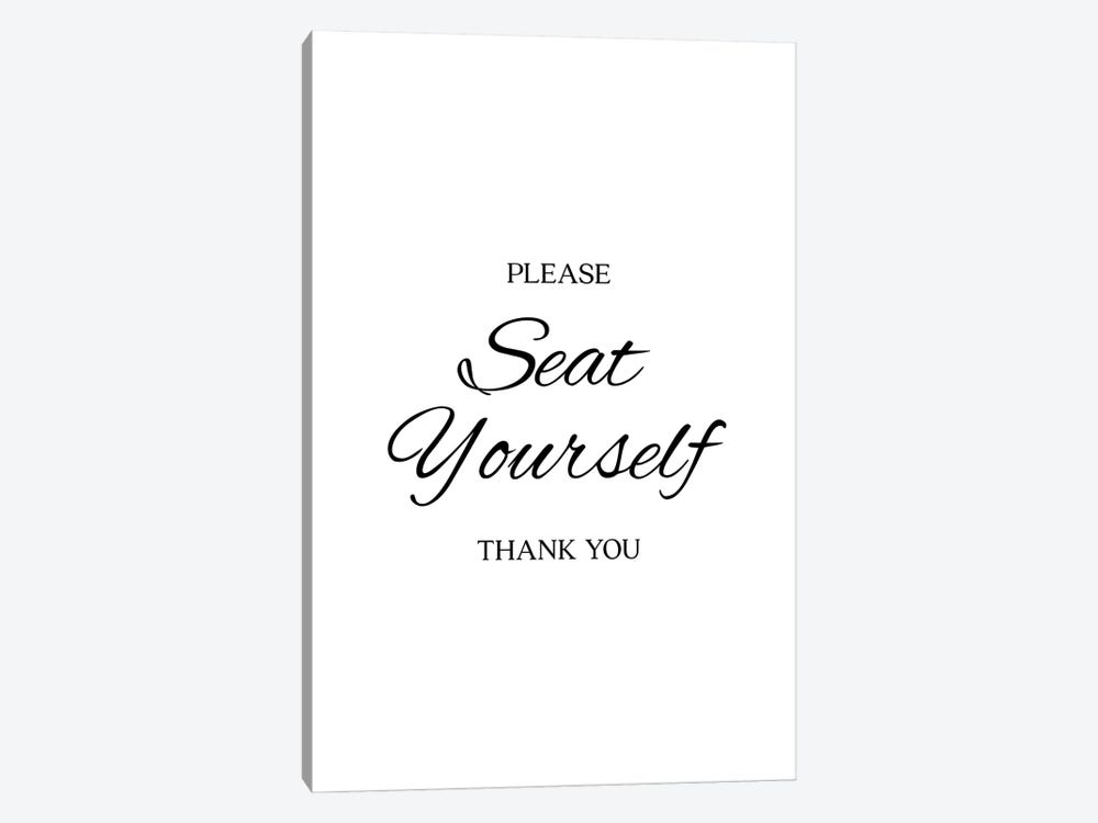 Please Seat Yourself by Alchera Design Posters 1-piece Canvas Wall Art