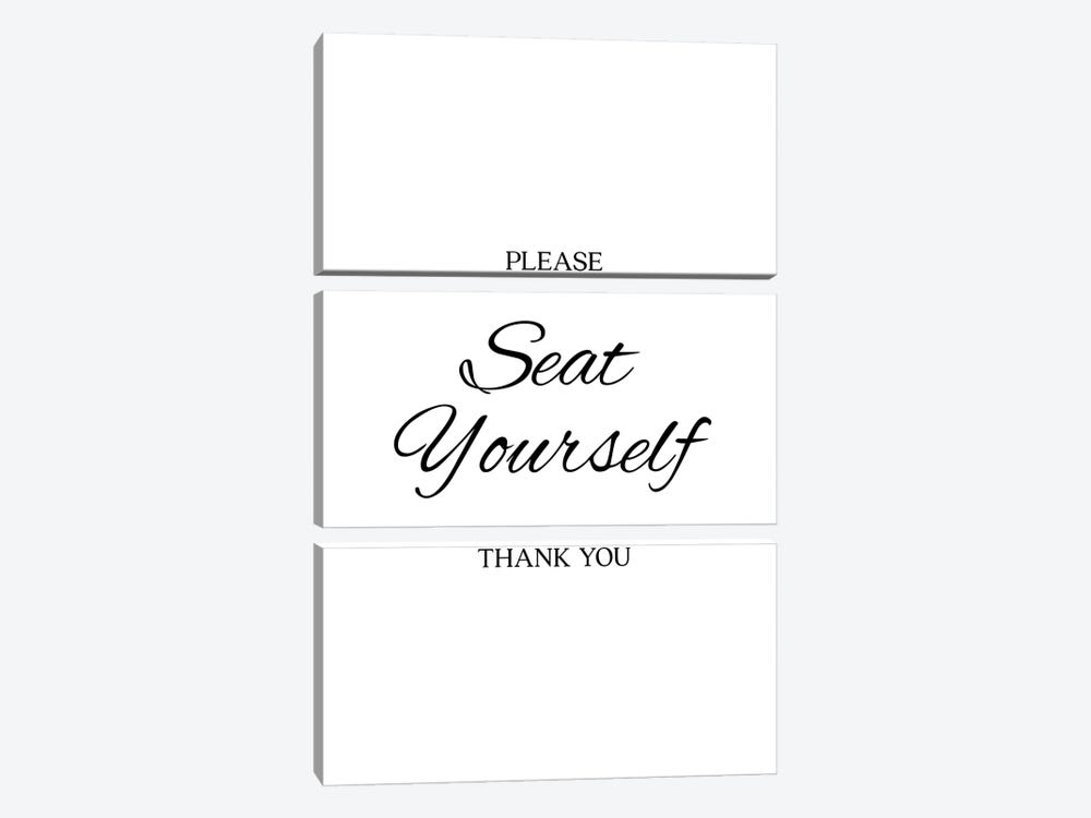 Please Seat Yourself by Alchera Design Posters 3-piece Canvas Wall Art