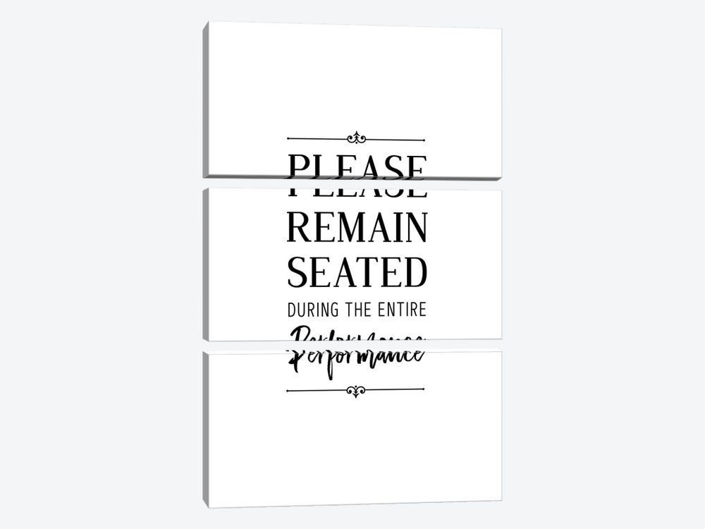 Please Remain Seated by Alchera Design Posters 3-piece Canvas Wall Art